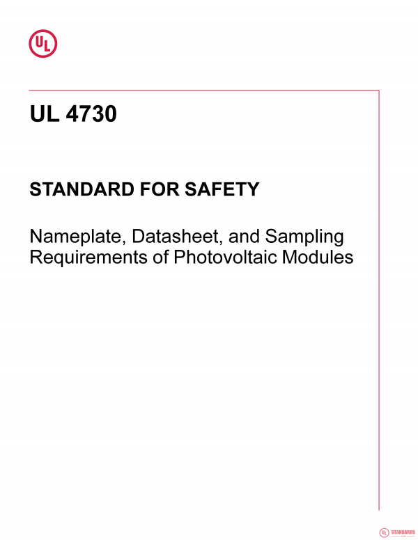 UL 4730 PDF
